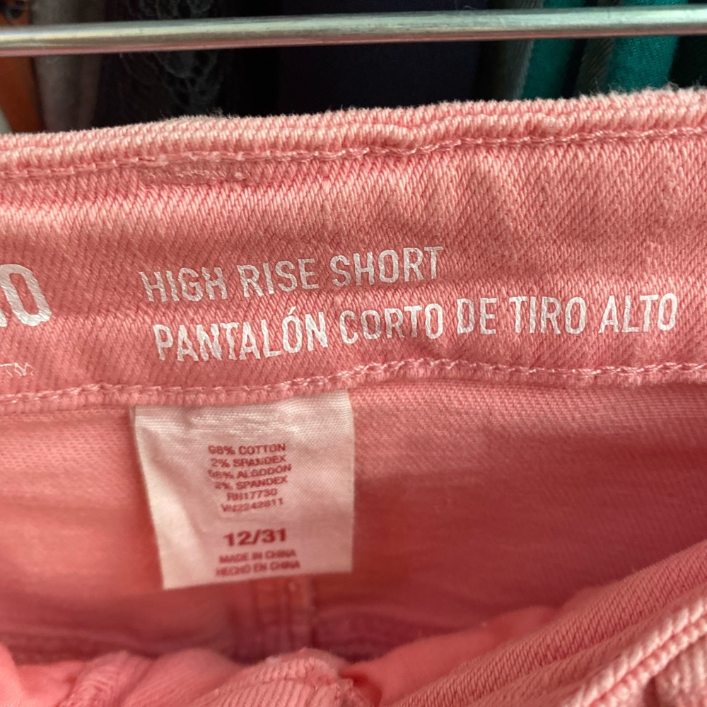 3 for $15! Mossimo High Rise Short Salmon Pink 12 - Picture 3 of 3